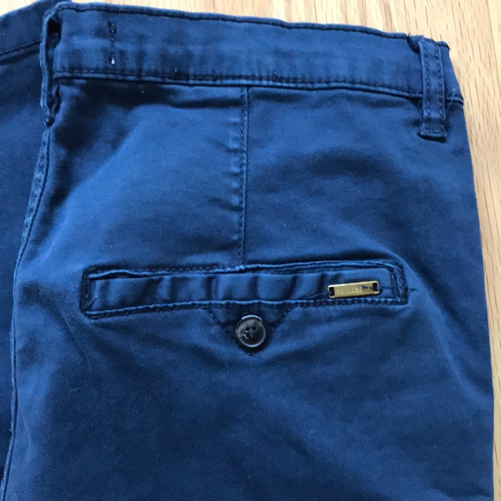 Pull & Bear Navy Skinny Cotton Pants - Picture 5 of 5